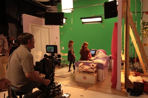 Green Screen used on set